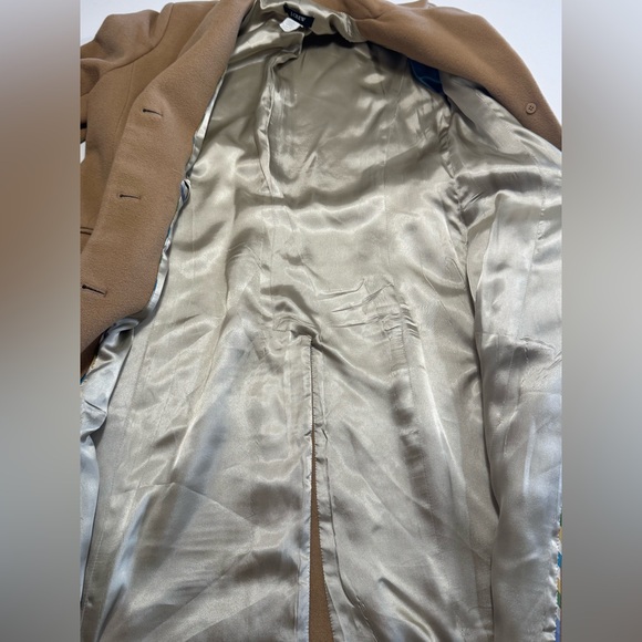 J Crew Women’s Top Coat Cashmere & Wool Camel Color - Picture 4 of 11